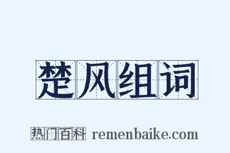 楚风组词是什么意思的图片